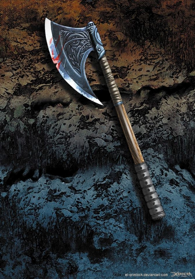 Ilustración de la baraja midgard warriors